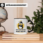 Pinguin Tasse Nett kann ich auch bringt aber nix - Lustiges  – Schwarz [farbe:schwarz]