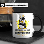 Pinguin Tasse Nett kann ich auch bringt aber nix - Lustiges  – Schwarz [farbe:schwarz]