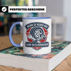 KFZ Mechaniker Tasse Wenn es Räder hat kann ich es repariere – Blau [farbe:blau]