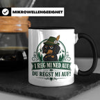 Bayrisch Tasse I reg mi ned auf du regst mi auf - Lustiges G – Schwarz [farbe:schwarz]