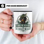 Bayrisch Tasse I reg mi ned auf du regst mi auf - Lustiges G – Schwarz [farbe:schwarz]