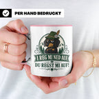 Bayrisch Tasse I reg mi ned auf du regst mi auf - Lustiges G – Rosa [farbe:rosa]