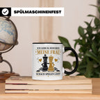 Schach Tasse Ich liebe es wenn mich meine Frau Schach spiele – Schwarz [farbe:schwarz]