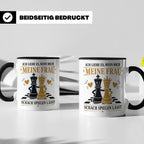 Schach Tasse Ich liebe es wenn mich meine Frau Schach spiele – Schwarz [farbe:schwarz]