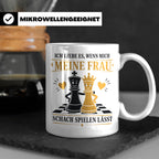Schach Tasse Ich liebe es wenn mich meine Frau Schach spiele – Weiß [farbe:weiß]