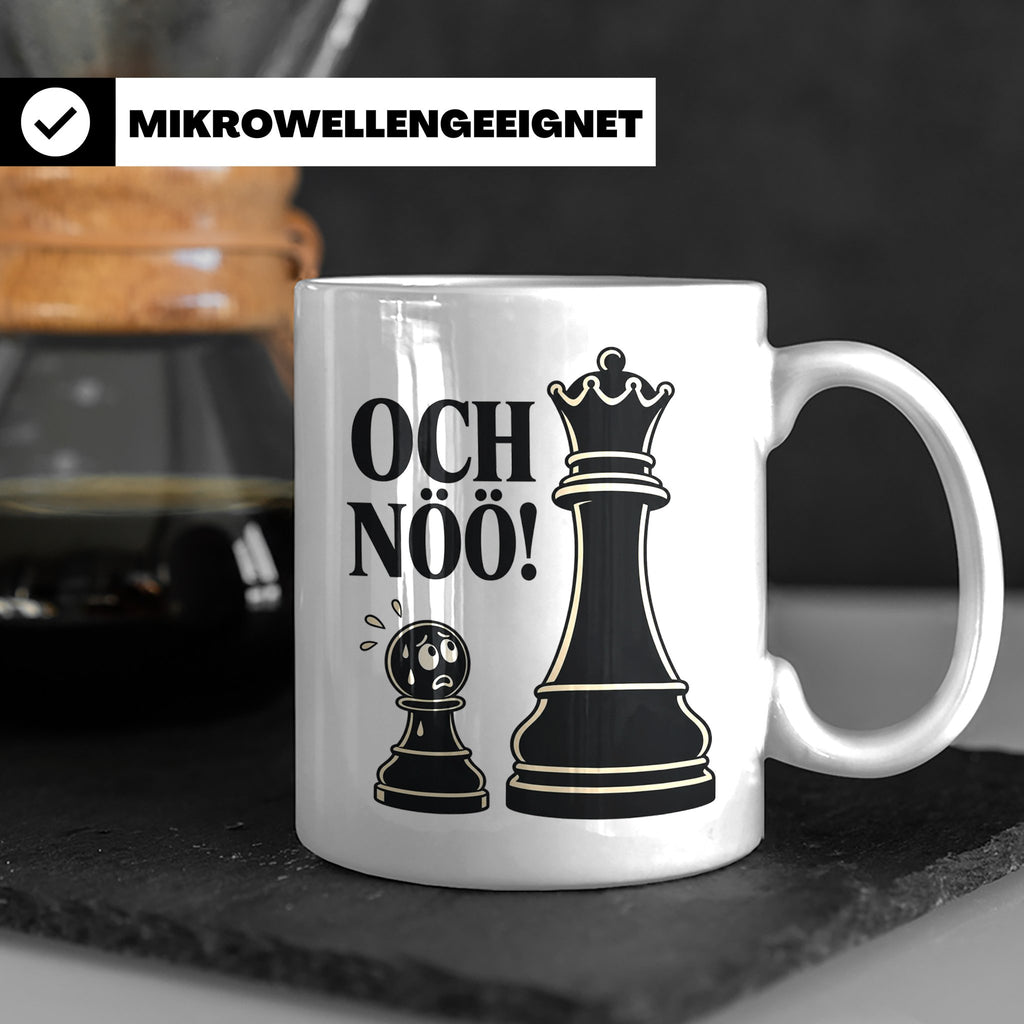 Schach Tasse Och nöö - Lustiges Geschenk für Schachspieler S – Weiß [farbe:weiß]