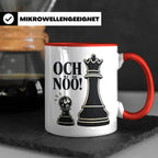 Schach Tasse Och nöö - Lustiges Geschenk für Schachspieler S – Rot [farbe:rot]