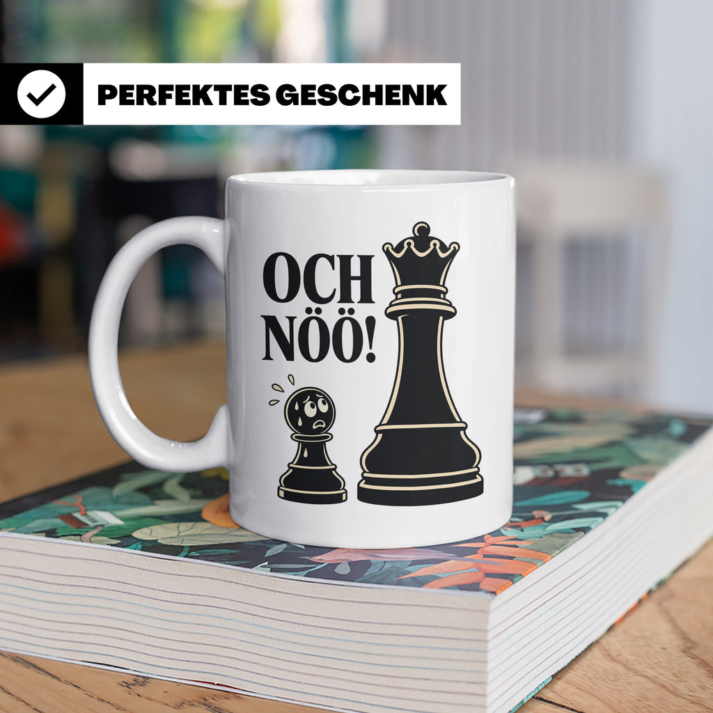 Schach Tasse Och nöö - Lustiges Geschenk für Schachspieler S – Weiß [farbe:weiß]