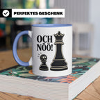 Schach Tasse Och nöö - Lustiges Geschenk für Schachspieler S – Blau [farbe:blau]