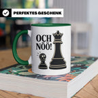 Schach Tasse Och nöö - Lustiges Geschenk für Schachspieler S – Grün [farbe:grün]