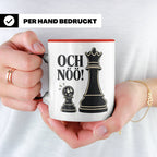 Schach Tasse Och nöö - Lustiges Geschenk für Schachspieler S – Rot [farbe:rot]