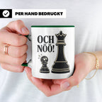 Schach Tasse Och nöö - Lustiges Geschenk für Schachspieler S – Grün [farbe:grün]