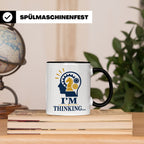 Schach Tasse I'm Thinking - Geschenk für Schachspieler Denks – Schwarz [farbe:schwarz]