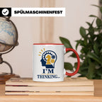 Schach Tasse I'm Thinking - Geschenk für Schachspieler Denks – Rot [farbe:rot]
