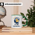 Schach Tasse I'm Thinking - Geschenk für Schachspieler Denks – Grün [farbe:grün]