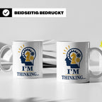 Schach Tasse I'm Thinking - Geschenk für Schachspieler Denks – Weiß [farbe:weiß]