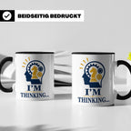 Schach Tasse I'm Thinking - Geschenk für Schachspieler Denks – Schwarz [farbe:schwarz]