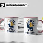 Schach Tasse I'm Thinking - Geschenk für Schachspieler Denks – Rosa [farbe:rosa]