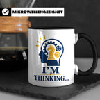 Schach Tasse I'm Thinking - Geschenk für Schachspieler Denks – Schwarz [farbe:schwarz]