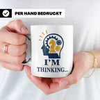 Schach Tasse I'm Thinking - Geschenk für Schachspieler Denks – Weiß [farbe:weiß]