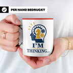 Schach Tasse I'm Thinking - Geschenk für Schachspieler Denks – Rot [farbe:rot]