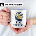 Schach Tasse I'm Thinking - Geschenk für Schachspieler Denks – Blau [farbe:blau]