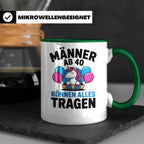 Männer Ab 40 Einhorn Tasse - Geburtstag Geschenkidee für Pap – Grün [farbe:grün]