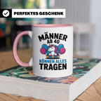 Männer Ab 40 Einhorn Tasse - Geburtstag Geschenkidee für Pap – Rosa [farbe:rosa]