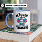 Männer Ab 40 Einhorn Tasse - Geburtstag Geschenkidee für Pap – Blau [farbe:blau]