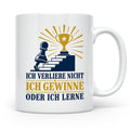 Schach Tasse Ich verliere nicht - gewinne oder lerne - Motiv – Weiß [farbe:weiß]