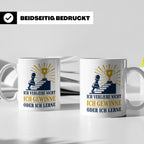 Schach Tasse Ich verliere nicht - gewinne oder lerne - Motiv – Weiß [farbe:weiß]