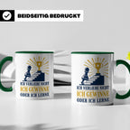 Schach Tasse Ich verliere nicht - gewinne oder lerne - Motiv – Grün [farbe:grün]