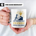 Schach Tasse Ich verliere nicht - gewinne oder lerne - Motiv – Weiß [farbe:weiß]