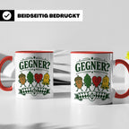 Schafkopf Tasse Gegner - Lustiges Geschenk für Schafkopfer K – Rot [farbe:rot]