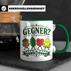 Schafkopf Tasse Gegner - Lustiges Geschenk für Schafkopfer K – Grün [farbe:grün]