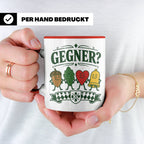 Schafkopf Tasse Gegner - Lustiges Geschenk für Schafkopfer K – Rot [farbe:rot]