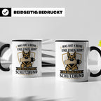 Schutzhund Tasse Was hat 4 Beine und einen Arm - Lustiges Ge – Schwarz [farbe:schwarz]