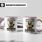 Schutzhund Tasse Was hat 4 Beine und einen Arm - Lustiges Ge – Rosa [farbe:rosa]