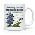 Schwiegermutter Tasse Ich liebe es wenn meine Schwiegermutte – Weiß [farbe:weiß]
