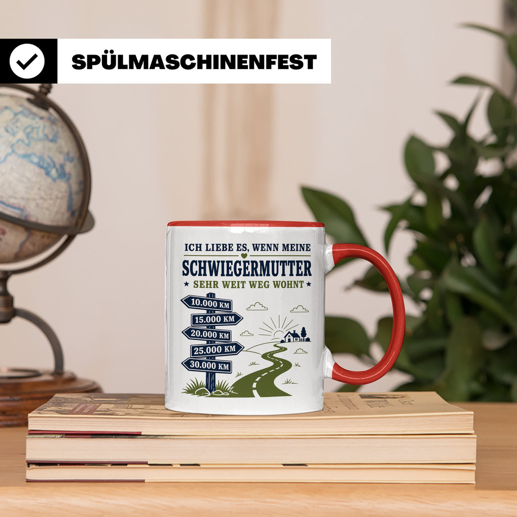 Schwiegermutter Tasse Ich liebe es wenn meine Schwiegermutte – Rot [farbe:rot]