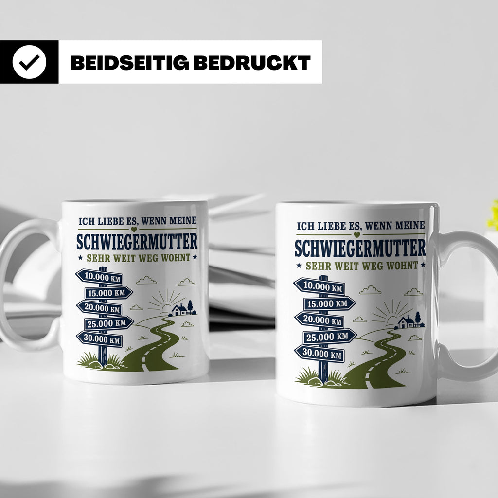 Schwiegermutter Tasse Ich liebe es wenn meine Schwiegermutte – Weiß [farbe:weiß]