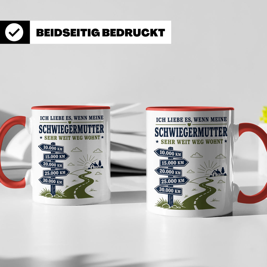 Schwiegermutter Tasse Ich liebe es wenn meine Schwiegermutte – Rot [farbe:rot]