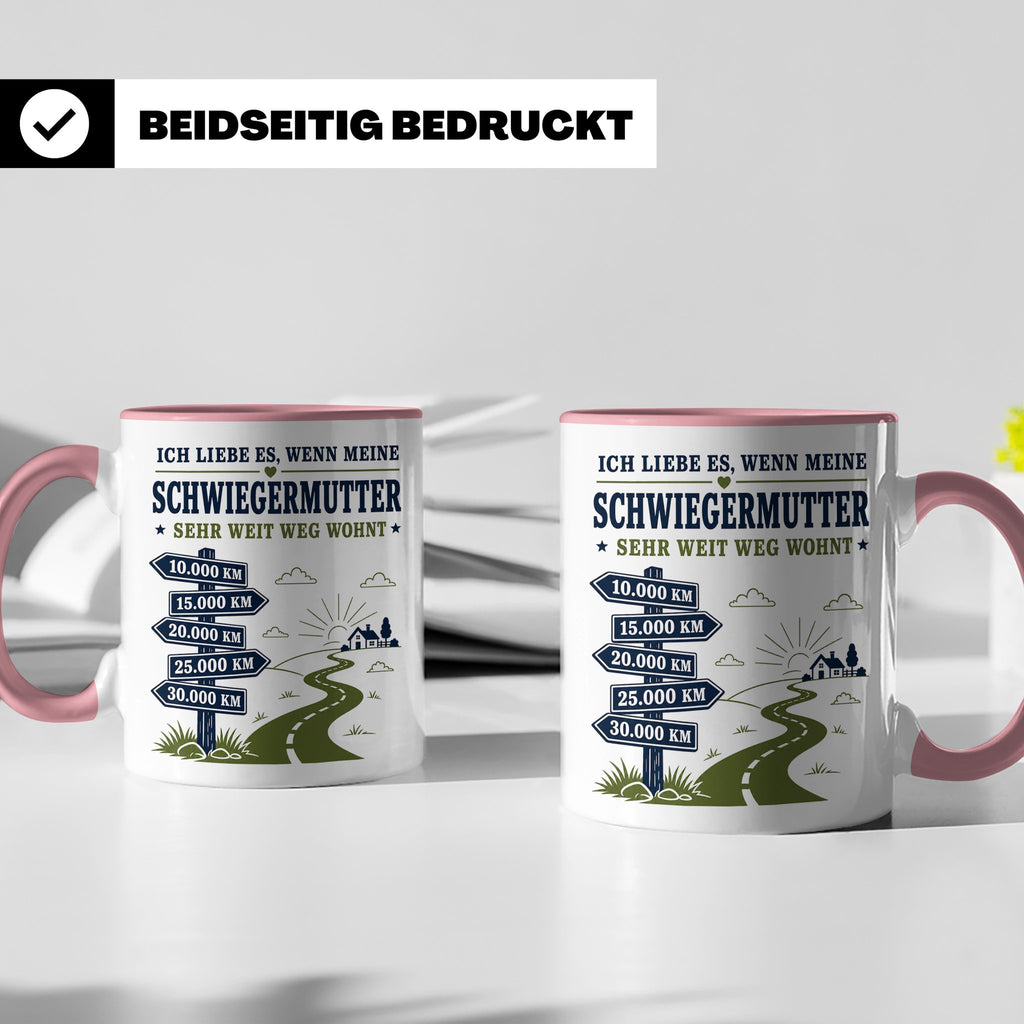 Schwiegermutter Tasse Ich liebe es wenn meine Schwiegermutte – Rosa [farbe:rosa]