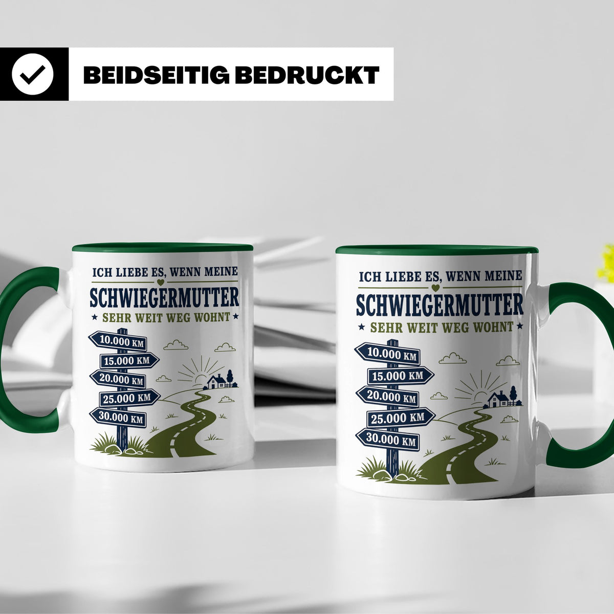 Schwiegermutter Tasse Ich liebe es wenn meine Schwiegermutte – Grün [farbe:grün]