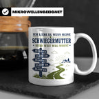 Schwiegermutter Tasse Ich liebe es wenn meine Schwiegermutte – Weiß [farbe:weiß]