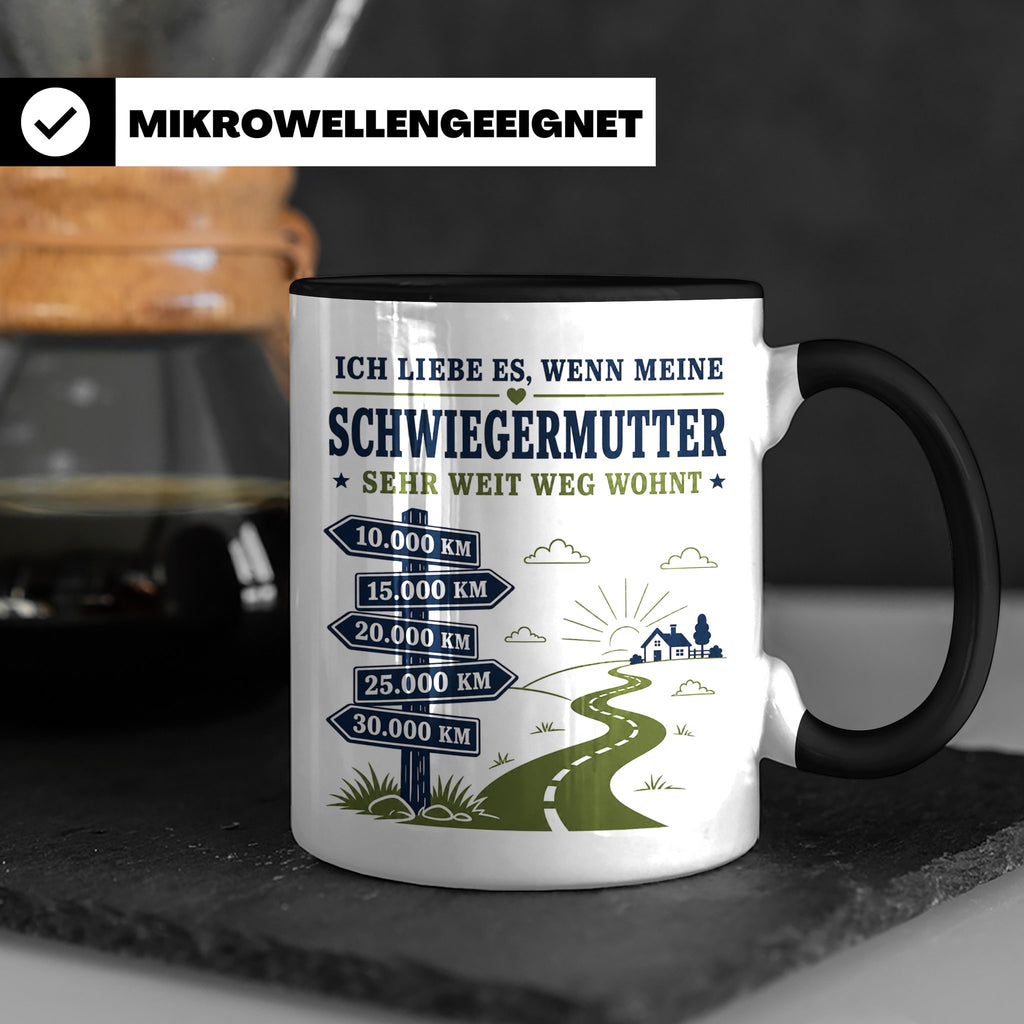 Schwiegermutter Tasse Ich liebe es wenn meine Schwiegermutte – Schwarz [farbe:schwarz]