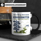 Schwiegermutter Tasse Ich liebe es wenn meine Schwiegermutte – Schwarz [farbe:schwarz]