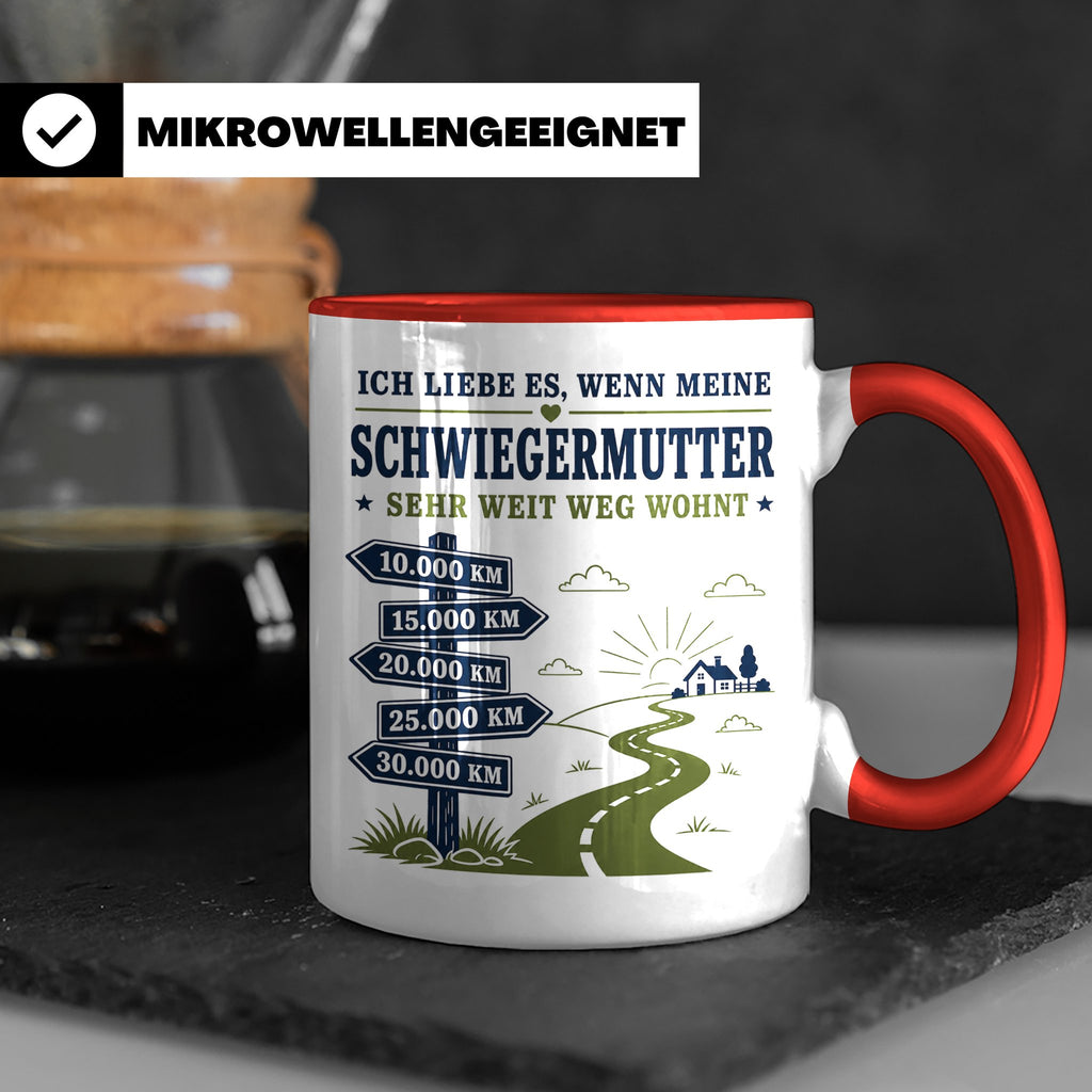 Schwiegermutter Tasse Ich liebe es wenn meine Schwiegermutte – Rot [farbe:rot]