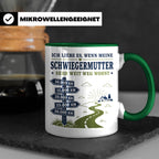 Schwiegermutter Tasse Ich liebe es wenn meine Schwiegermutte – Grün [farbe:grün]