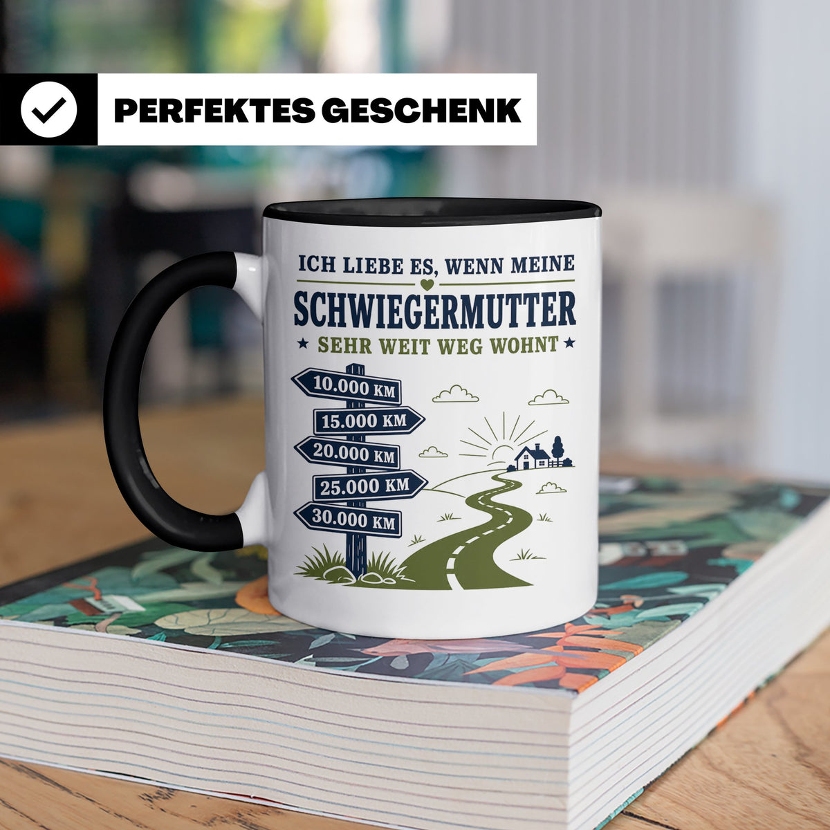 Schwiegermutter Tasse Ich liebe es wenn meine Schwiegermutte – Schwarz [farbe:schwarz]